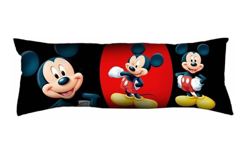 Almofada Decorativa Mickey E Minnie Para Sofá Ou Cama 35x95