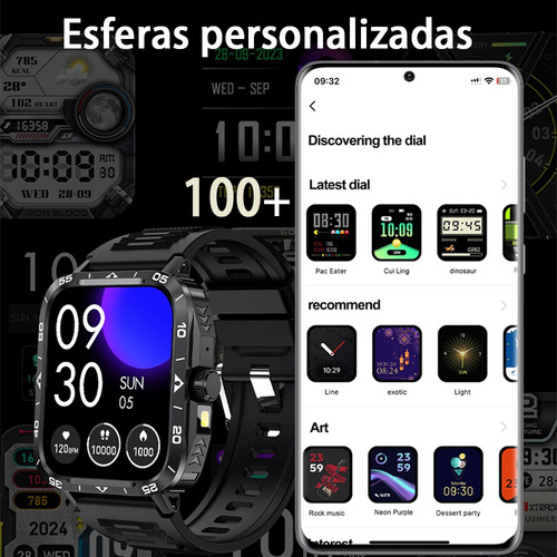 Reloj Inteligente 1.95 Bluetooth Llamada Hombre Smart