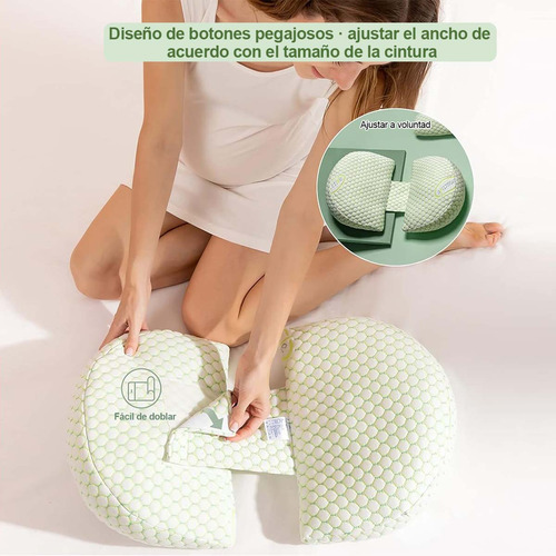 Cojín Almohada Maternal Ajustable Extra Suave- Multiusos