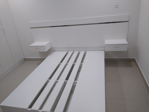 Cama En Melamina Hm. De 2 Plz. Y 6 Cajones Con Cabecera.