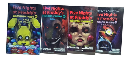 Pack Five Nights At Freddy's: Escalosfrios De Fazbea 1-2-3-4