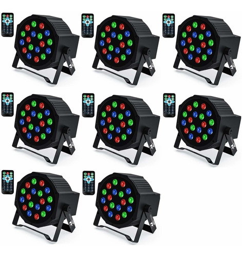 Missyee 18 Rgb Led Dj Escenario De Luz Ascendente - Control