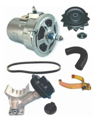 Alternador Cromado Complet Vw Combi 1.6l 74-86