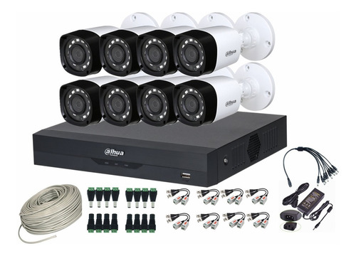 Cctv Kit Dahua Pro 4k 8mp Dvr 8ch  + 8 Cam Tienda9cl 