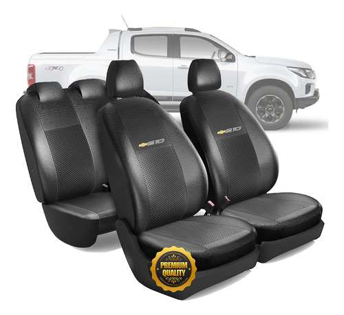 Funda Asiento A Medida Simil Cuero S10 2012 Butaca Y Butacon