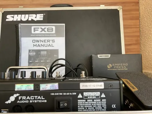 Pedaleira Fractal Fx8 Mark 2 + Case + Pedal + Cabos, Zerada