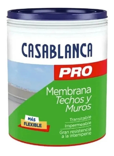 Membrana Liquida Casablanca Pro Techos Y Muros 20k Color Blanco