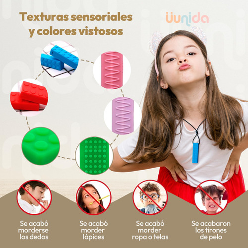 Uunida Bebê Silicone Mastigável Sensorial Mordedor -
