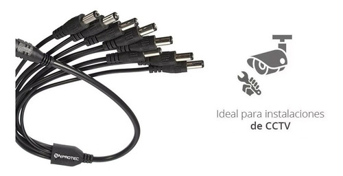 Imagen 2 de 4 de Splitter Pulpo Alimentación 1x8 Cctv Camaras