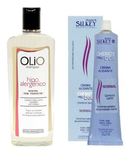 Kit Alisado Shampoo Neutro Olio + Alisado Silkey Normal