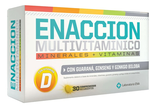 Enaccion Multivitaminico Minerales Y Vitaminas X 30 Comp