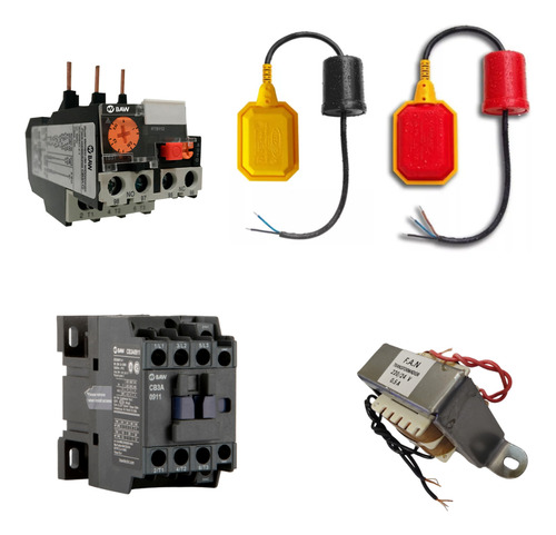 Kit Automatico Tanque Sisterna + Trafo + Contact+ Relevo 1hp