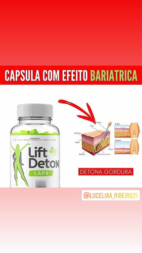 Imagem 3 de 5 de Lift Detox Caps - 60 Caps -antioxidante Queima De Gordura