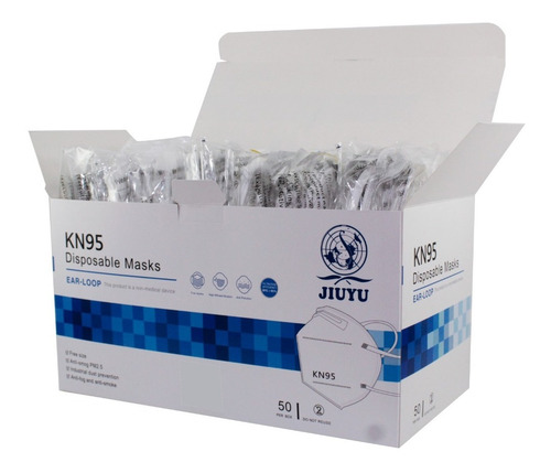 Cubrebocas Kn95 50 Pzas Empaque Individual Tapabocas 5 Capas