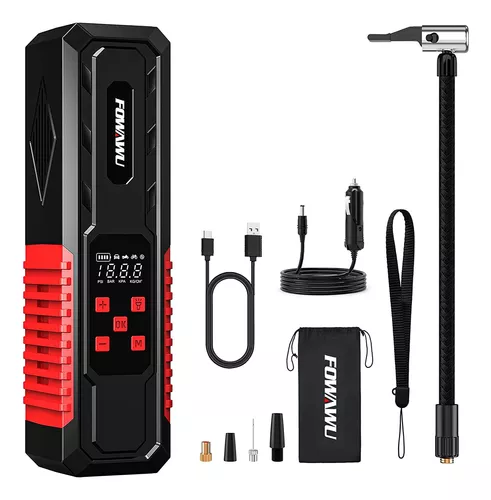 Fowawu 7800mah 150psi Inflador Ruedas Coche,compresor Aire C