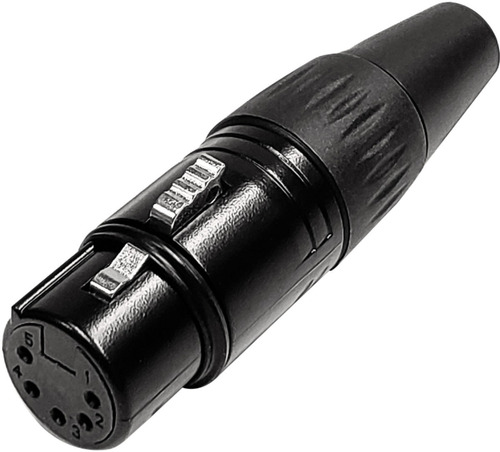 Xlr Canon 5 Pines Hembra Ficha Conector Para Cable La Roca