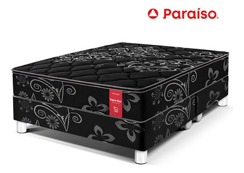 Cama Paraíso Super Star Queen Negro