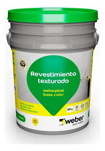 Weberplast Base Color Revestimientos 20k Plan Calidad Sibaco Color Tiza