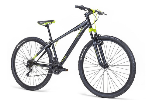 Bicicleta Mercurio Mtb Kaizer R29 Color Negro mate/Verde neón Tamaño del cuadro Talla única M