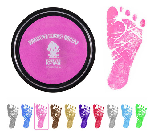 Kit De Manos Y Huellas Para Bebés Con Almohadilla De Tinta