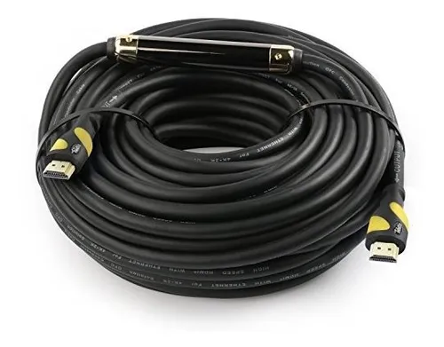 Cable Hdmi De 75 Pies Amarillo Con Amplificador De Señal - 4