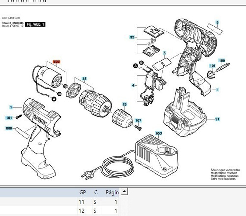 Motor Atornillador Bosch Psr 14.4 Service Oficial Bosch