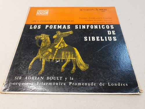 Los Poemas Sinfónicos De Sibelius - Lp Vinilo Nacional 8/10