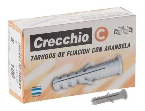 Tarugo Nylon Nº 12 Tipo Fischer Crecchio Tacos 25 Unidades