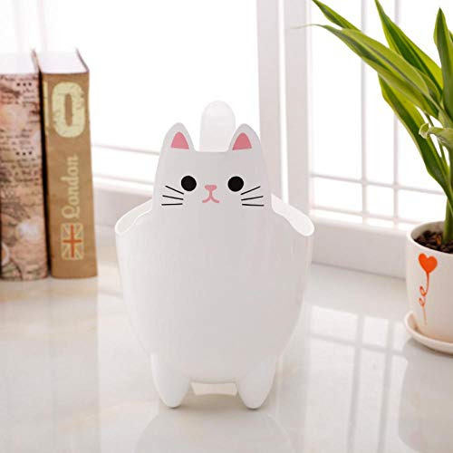Mini Cubos De Basura De Mesa Abs Forma De Gato De Dibuj...