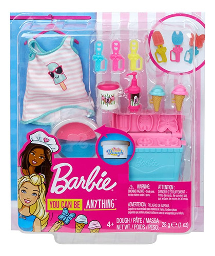 Barbie - Juego De Accesorios Para Cocinar Y Hornear Con Pie.