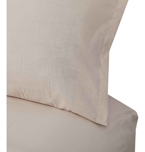 Sabanas Microfibra 2 Plazas Organic Crudo Color Beige