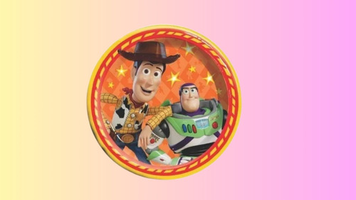 Platos Desechables Toy Story Buzz Lightyear Woody Fiesta