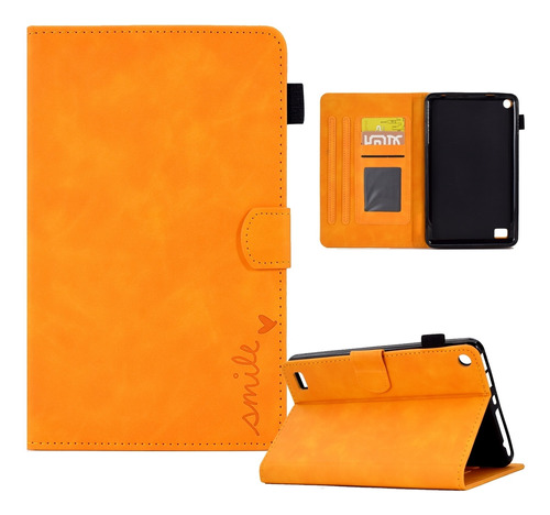 Funda De Piel Para Tablet Amazon Kindle Fire 7 2019/2017/201