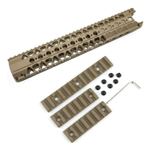 03 Trilhos Picatinny 20 Mm Handguard Lvoa Aeg Gbb Airsoft