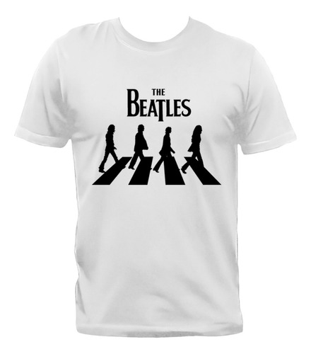 Remera The Beatles Abbey Road Rock Algodón Premium