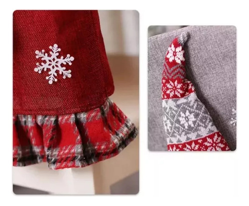 Funda Navideña For Silla De 2 Piezas Con Figura De Gnome