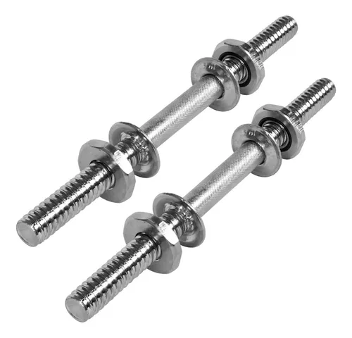 Par De Halteres Barra 40cm Com Rosca Dumbell Peso De Academia Tre...