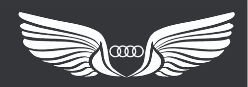 Sticker Adhesivo Para Auto De Alas Audi