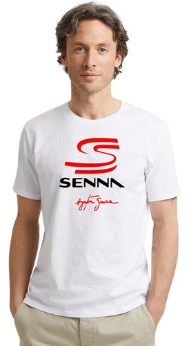 Remera Ayrton Senna - Algodón - Unisex - Diseño Estampado B