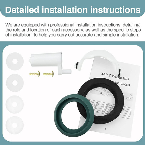 34117 Waste Ball Kit Compatible With Thetford Aqua Magic Sty