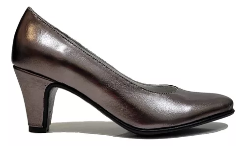 Zapatos Clásicos Stilettos Vestir Mujer Cuero Art 586