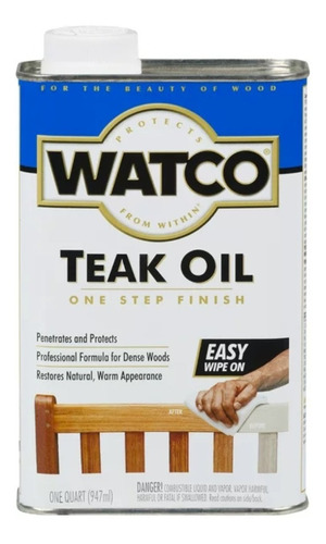 Aceite De Teca Watco Acabado Protección De Madera Xtreme C