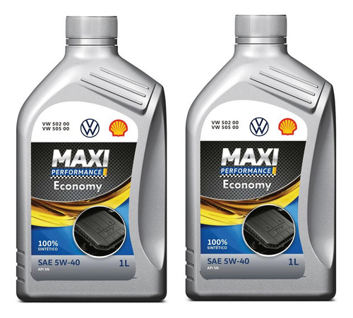 2 Litros Óleo Sintético 5w40 Vw Maxi Performance 502 00