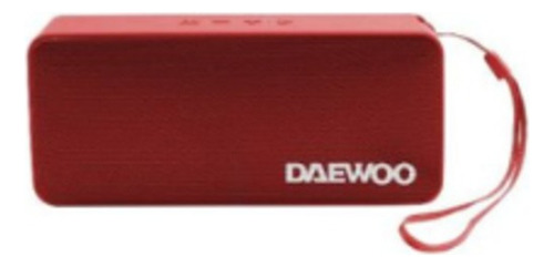 Parlante Daewoo Dibts64 Bluetooth/usb/fm/tws/aux 3w Rojo