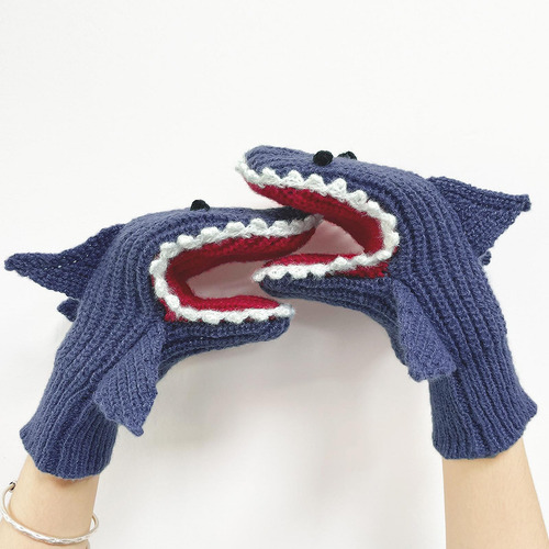 Guantes De Tiburón, Guantes De Invierno, Puños Elásticos,