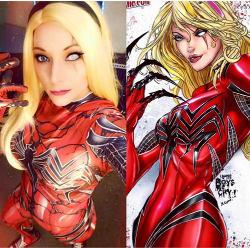 Traje Disfraz Carnage Spider Gwen Spiderman Spiderwoman