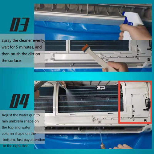 Aa Kit De Serviço De Limpeza Minisplit Com Tampa À Prova