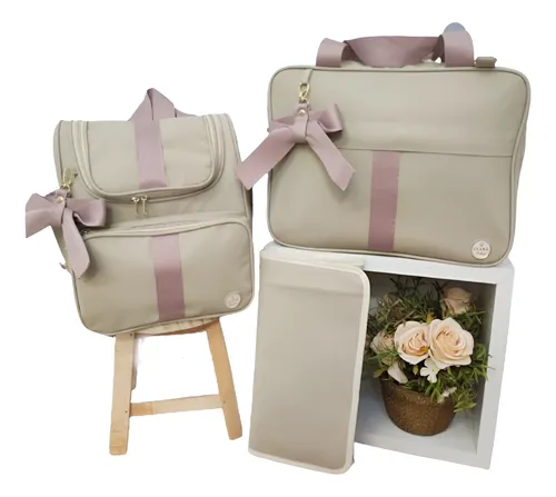 Bolsas Bebê De Maternidade Com Mochila 2 Em 1 Meni...