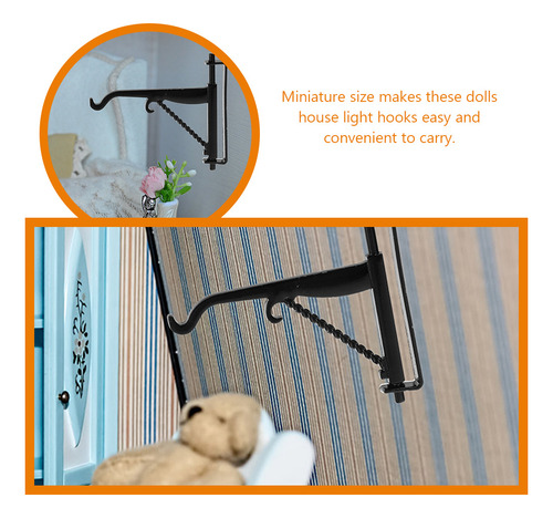Colgador De Luces Para Casas De Muñecas En Miniatura, 6 Unid