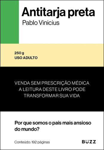 Antitarja preta, de Pablo, Vinicius. Editora Wiser Educação S.A, capa mole em português, 2021